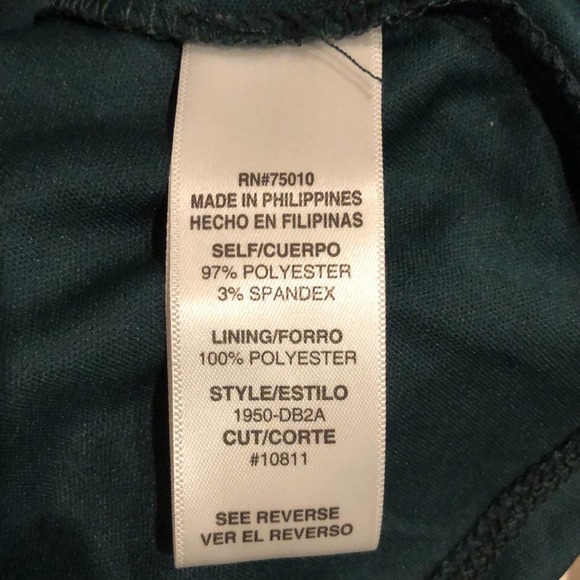 City Studio Womens Green Glitter Long Sleeve V Neck Short Body Con dress… - Picture 16 of 16